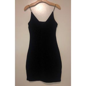 black sparkly mini dress